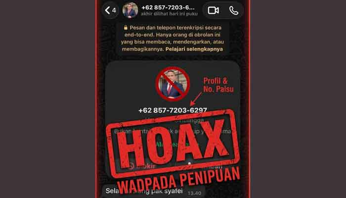 Waspada Modus Penipuan Mencatut Nama Kepala Disnakertrans Muba, Segera Blokir 1 Modus Penipuan Mencatut Nama Kepala Disnakertrans Muba