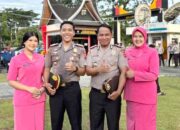 Upacara Kenaikan Pangkat Polres 50 Kota, Kasat Intelkam dan Kasat Reskrim Jadi AKP