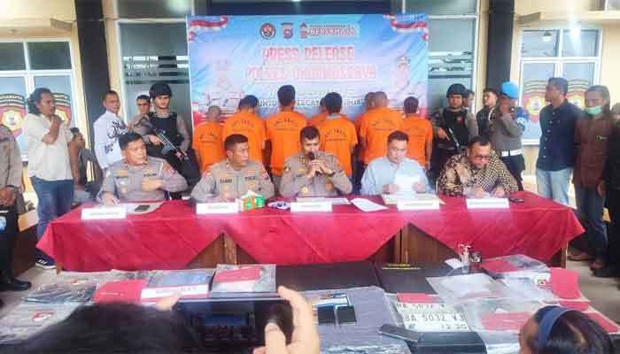 Polres Dharmasraya Ungkap 11 Kasus, Sita Hampir 68 Gram Sabu-sabu dan Bongkar Kasus Pembunuhan