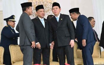 Ketua DPD RI, Sultan Baktiar Najamudin bersama Mendagri Muhammad Tito Karnavian