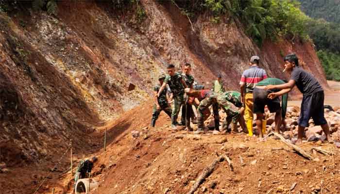 Satgas TMMD ke-129 Kodim 0306/50 Kota Terus Pacu Infrastruktur di Buluh Kasok