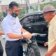 Cegah Dampak Kabut Asap, BKPSDM Muba Bagikan Masker ke Masyarakat