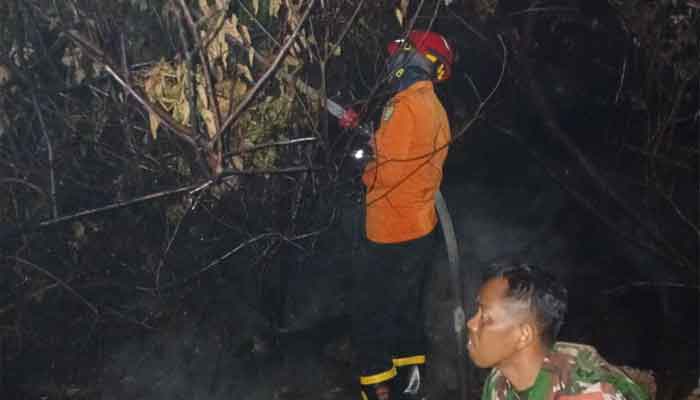 BPBD Muba Berjibaku hingga Dini Hari Padamkan Karhutbunla di Batang Hari Leko 1 BPBD Muba padamkan Karhutbunla di Batang Hari Leko