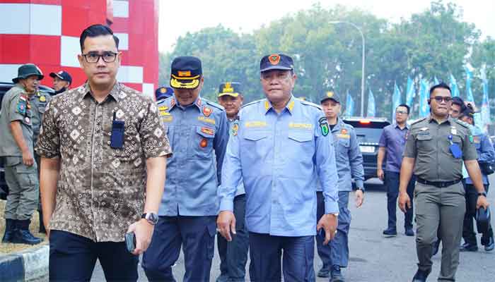 Bupati Muba Hadiri Apel Akbar Satlinmas di Palembang 1 Bupati Muba Hadiri Apel Akbar Satlinmas di Palembang