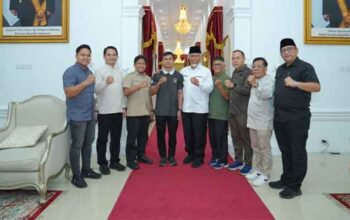 Atlet gulat Gilang Ilhaza audiensi dengan Gubernur Sumbar