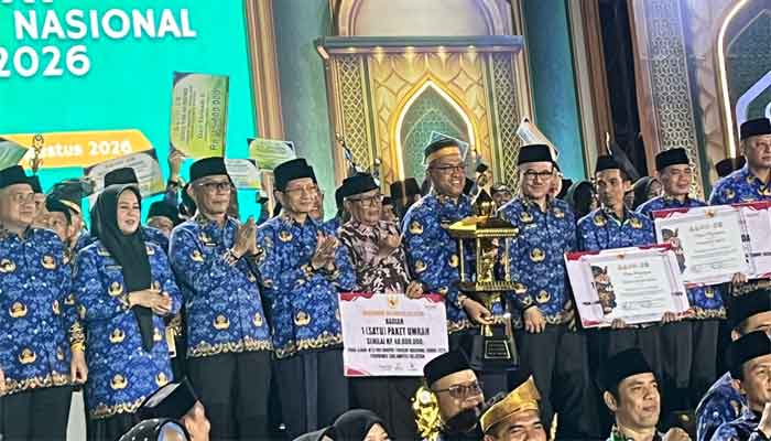 Kafilah Korpri Sumbar Pertahankan Juara Umum MTQ Nasional Korpri VIII di Makassar