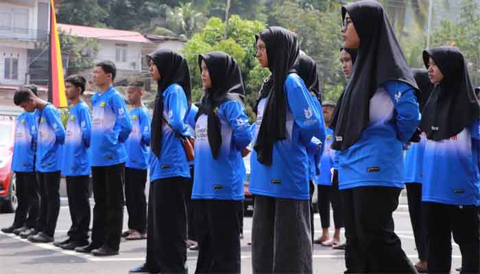 Kontingen Kwarcab Gerakan Pramuka Kota Sawahlunto Bertolak Ikuti Jambore Nasional 2026