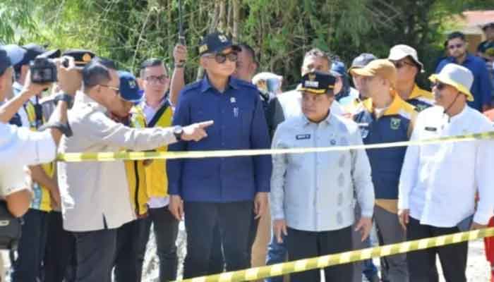 Menteri PU, Dody Hanggodo tinjau Lokasi Terdampak Bencana Hidrometeorologi di Kabupaten Agam