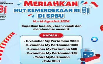 Pertamina Patra Niaga Regional Sumbagut Berbagi Hadiah Kemerdekaan Melalui MyPertamina di 24 SPBU 4 MyPertamina Berbagi Hadiah Kemerdekaan