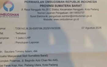 Ombudsman Sumbar Pastikan Tak Ada Maladministrasi Perizinan, Dokumen Lingkungan PT SPS Kini Ditangani Pusat 3 Ombudsman Sumbar Pastikan Tak Ada Maladministrasi Proses Lingkungan PT SPS