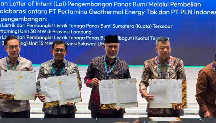 Gubernur Sumatera Barat (Sumbar), Mahyeldi Ansharullah saat menghadiri Opening Ceremony The 11th Indonesia International Geothermal Convention & Exhibition (IIGCE) 2026 di Jakarta
