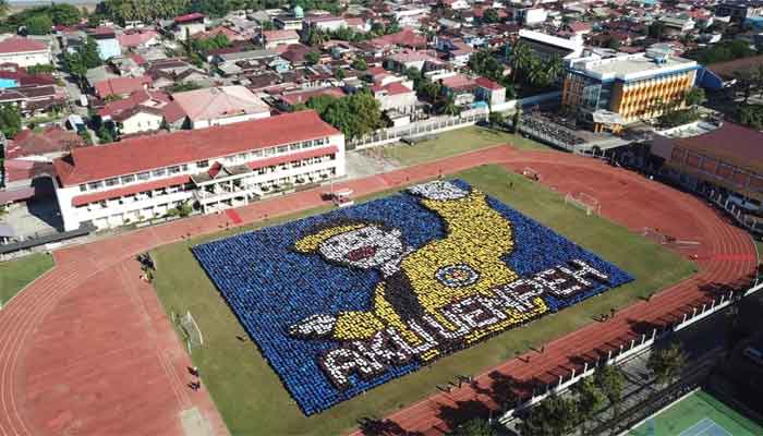 Papermob UNP 2026 Tampilkan 20 Formasi dengan 9.250 kavling 1 Salah satu formasi papermob Mahasiswa Baru UNP 2026.
