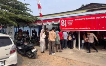 Pembagian Jersey dan BIB Lancar, Ribuan Peserta Siap Ramaikan Dharmasraya Merah Putih Run 3 Pembagian Jersey dan BIB Dharmasraya Merah Putih Run