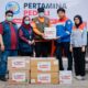 Pertamina Patra Niaga Regional Sumbagut Gerak Cepat Salurkan Bantuan Penanggulangan Asap di Kerumutan Pelalawan