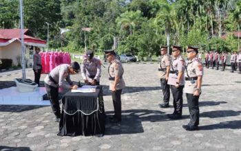 Sertijab Kabag SDM Polres Sawahlunto dan Kapolsek Barangin