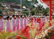 Upacara Kemerdekaan HUT RI ke-81 Tingkat Sawahlunto di Lapangan Ombilin