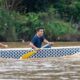Wagub Sumbar, Vasko Ruseimy saat Selaju Sampan di Jorong Pulai, Nagari Sitiung, Kabupaten Dharmasraya