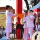 Wabup Bintan Pimpin Upacara Penurunan Bendera Merah Putih HUT RI ke 81 di Relief Antam Kijang