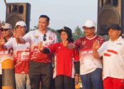 Ribuan Warga Tumpah Ruah Meriahkan Dharmasraya Merah Putih Run 2026