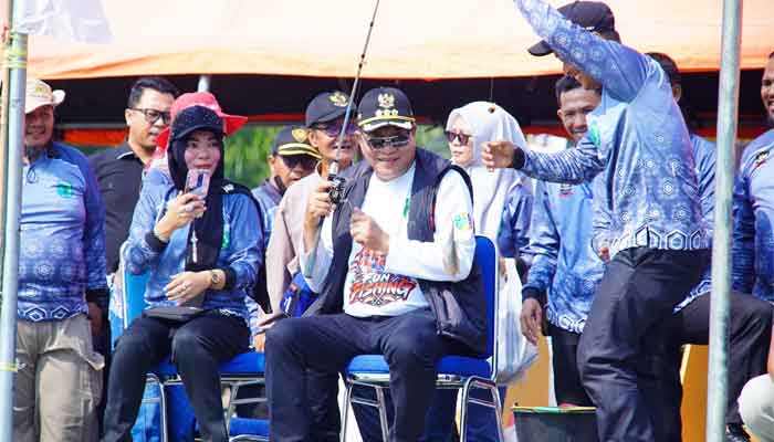 Bupati Muba, M. Toha Tohet bersama Forkopimda dalam Coffee Morning dan Fun Fishing