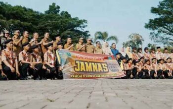 38 Putra-Putri Solsel Berangkat ke Jambore Nasional Pramuka XII 4 Bupati Khairunas melepas kontingen Jambore Nasional (Jamnas) XII Kabupaten Solok Selatan