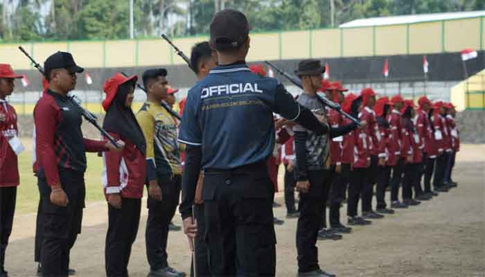 Latihan intensif Paskibraka Solok Selatan