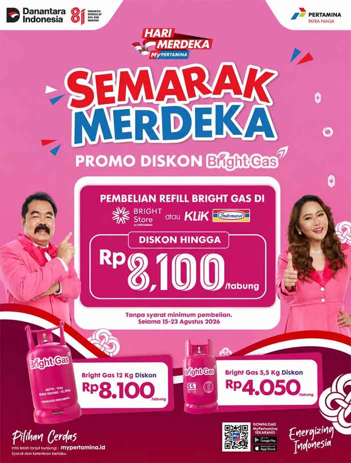 Pertamina Patra Niaga Regional Sumbagut Hadirkan Promo Bright Gas Semarak Merdeka 2 Promo Bright Gas Semarak Merdeka