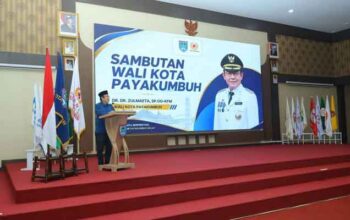 Wako Zulmaeta Dukung KONI Payakumbuh Bidik Prestasi Terbaik di Porprov 2026 3 Wako Zulmaeta berikan sambutan saat pelantikan Pengurus KONI Payakumbuh