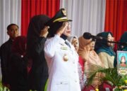 Penurunan Bendera HUT RI ke-81, Paskibraka Dharmasraya Tuntaskan Tugas dengan Sukses