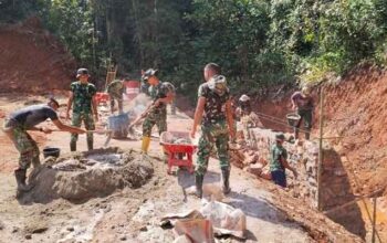 Progres Sasaran Fisik TMMD ke-129 Kodim 0306/50 Kota di Buluh Kasok Capai 77 Persen 3 Pengerjaan Sasaran Fisik TMMD ke-129 Kodim 0306/50 Kota di Jorong Buluh Kasok