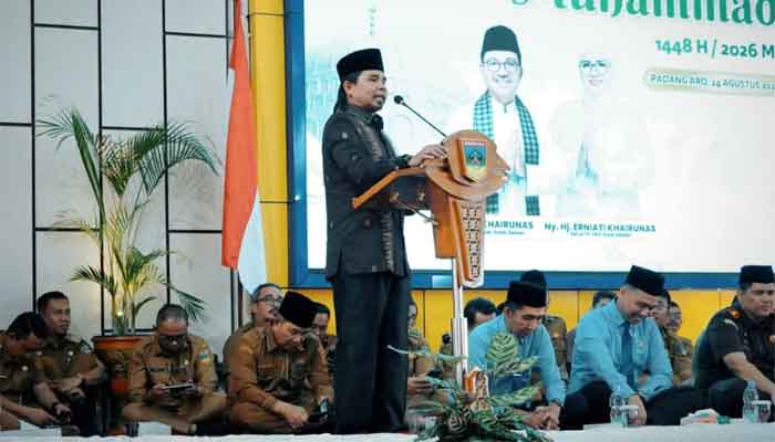 Peringatan Maulid Nabi di Lingkungan Pemerintah Kabupaten Solok Selatan di Aula Sarantau Sasurambi Kantor Bupati