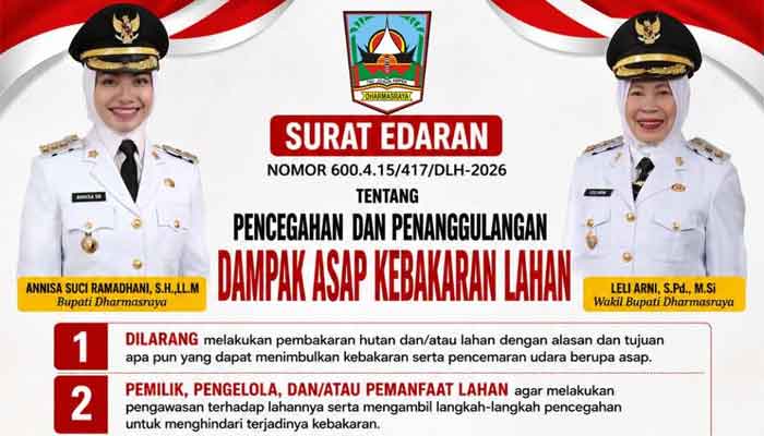 Pemkab Dharmasraya Terbitkan SE Pencegahan dan Penanggulangan Dampak Asap Kebakaran Lahan 1 Pemkab Dharmasraya Terbitkan SE Pencegahan dan Penanggulangan Dampak Asap Kebakaran Lahan