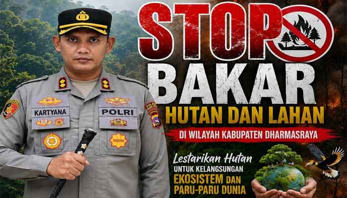 Polres Dharmasraya Ajak Masyarakat Cegah Karhutla, Jaga Hutan untuk Masa Depan