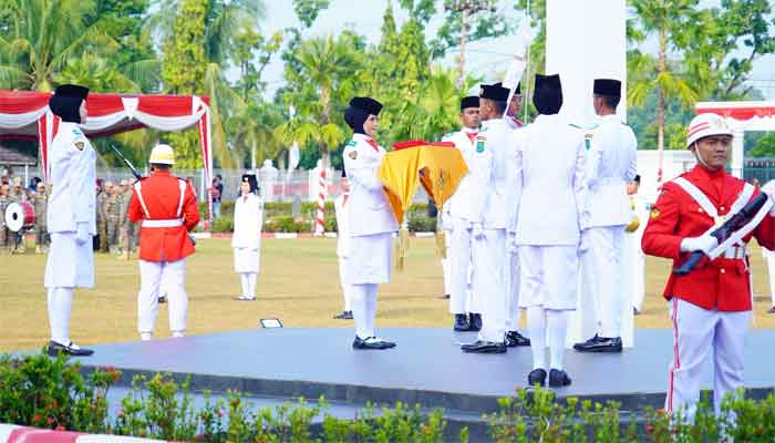 Upacara HUT RI ke-81 Tingkat Kabupaten Musi Banyuasin (Muba)