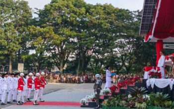 ‎Upacara Penurunan Bendera HUT RI ke-81 di Bukittinggi
