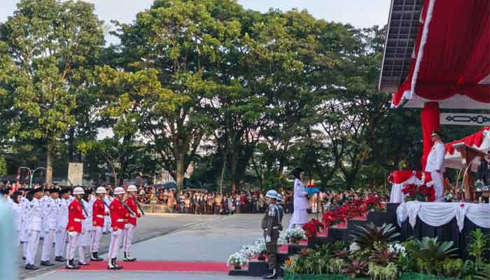 ‎Upacara Penurunan Bendera HUT RI ke-81 di Bukittinggi