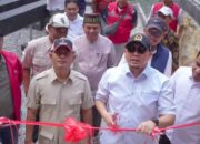 Bupati Solok Dampingi Andre Rosiade Tinjau Pembangunan Jalan Lingkar Utara Laing Kota Solok