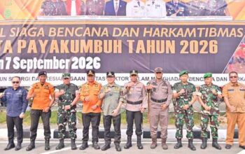 Pemko Payakumbuh Siagakan 350 Personel Gabungan dan Ratusan Peralatan Hadapi Bencana dan Jaga Harkamtibmas 3 Apel Gabungan Siaga Bencana dan Harkamtibmas Kota Payakumbuh 2026 di halaman Balai Kota
