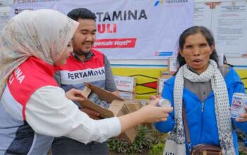 Pertamina Patra Niaga Regional Sumbagut Ikut Bantu Pemulihan Pasca Erupsi Gunung Sinabung