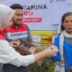 Pertamina Patra Niaga Regional Sumbagut Ikut Bantu Pemulihan Pasca Erupsi Gunung Sinabung