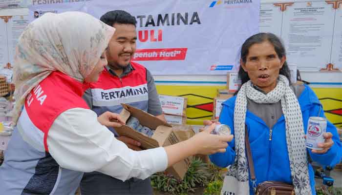 Pertamina Patra Niaga Regional Sumbagut Ikut Bantu Pemulihan Pasca Erupsi Gunung Sinabung