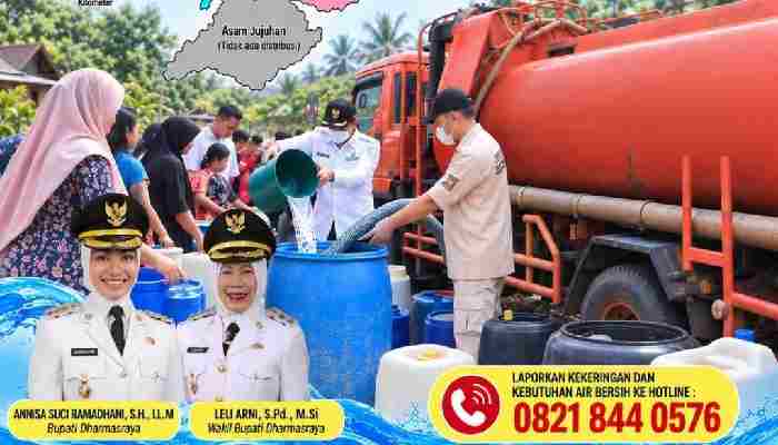 Kekeringan, Pemkab Dharmasraya Salurkan 378 Ribu Liter Air Bersih kepada Masyarakat 1 Pemkab Dharmasraya Salurkan Air Bersih kepada Masyarakat