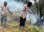 Titik Api Terdeteksi di Nagari Panyubarangan, Kapolres Dharmasraya Turun ke Lokasi Karhutla 9 Kapolres Dharmasraya, AKBP Kartyana Widyarso Wardoyo bersama jajaran turun ke Lokasi Karhutla di Nagari Panyubarangan, Kecamatan Timpeh
