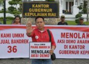 Ratusan Pelaku UMKM Taman Gurindam 12 Tanjungpinang Tolak Aksi Demo di Kantor Gubernur Kepri
