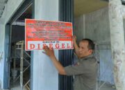Tim Gabungan Pemko Payakumbuh Segel 3 Bangunan Tanpa Izin