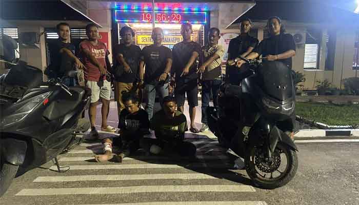 Sepeda Motor Dicuri Siang hari, 2 Tersangka Dibekuk dalam Hitungan Jam 1 Tim URC Satreskrim Polres Dharmasraya bergerak cepat, Nmax Korban berhasil diamankan di Tebo, Jambi
