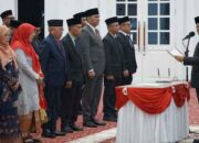 Wako Bukittinggi Lantik 28 Pejabat, Tiga Diantaranya Pejabat Pimpinan Tinggi Pratama 9 Wako Bukittinggi, Ramlan Nurmatias lantik 28 Pejabat