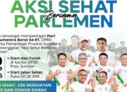 Ketua DPRD Sumbar Ajak Warga Ikuti Aksi Sehat Bersama Parlemen, Banyak Hadiah Menanti