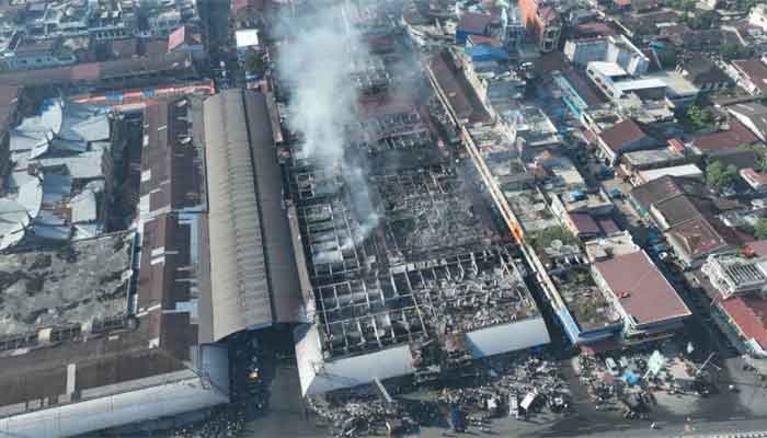 Blok barat Pasar Payakumbuh mengalami kebakaran, beberapa waktu lalu