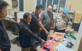 Satresnarkoba Polres Dharmasraya aman 2 tersangka narkotika jenis sabu-sabu beserta barang bukti